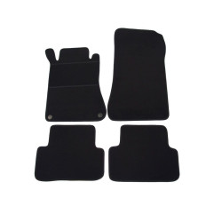 Alfombrillas textiles negras para coche MB Clase C CL203 SportCoupé (2000-2007) ELEGANT