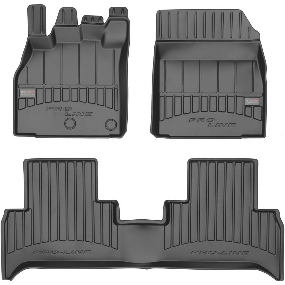Car rubber floor mats black RENAULT SCENIC III (2009-2016) 3D FROGUM