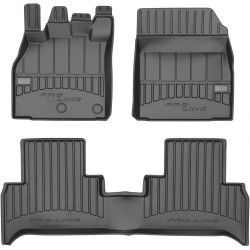 Car rubber floor mats black RENAULT SCENIC III (2009-2016) 3D FROGUM