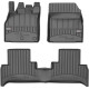 Car rubber floor mats black RENAULT SCENIC III (2009-2016) 3D FROGUM