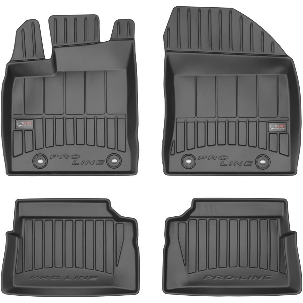 Car rubber floor mats black LEXUS CT (2011-...) 3D FROGUM