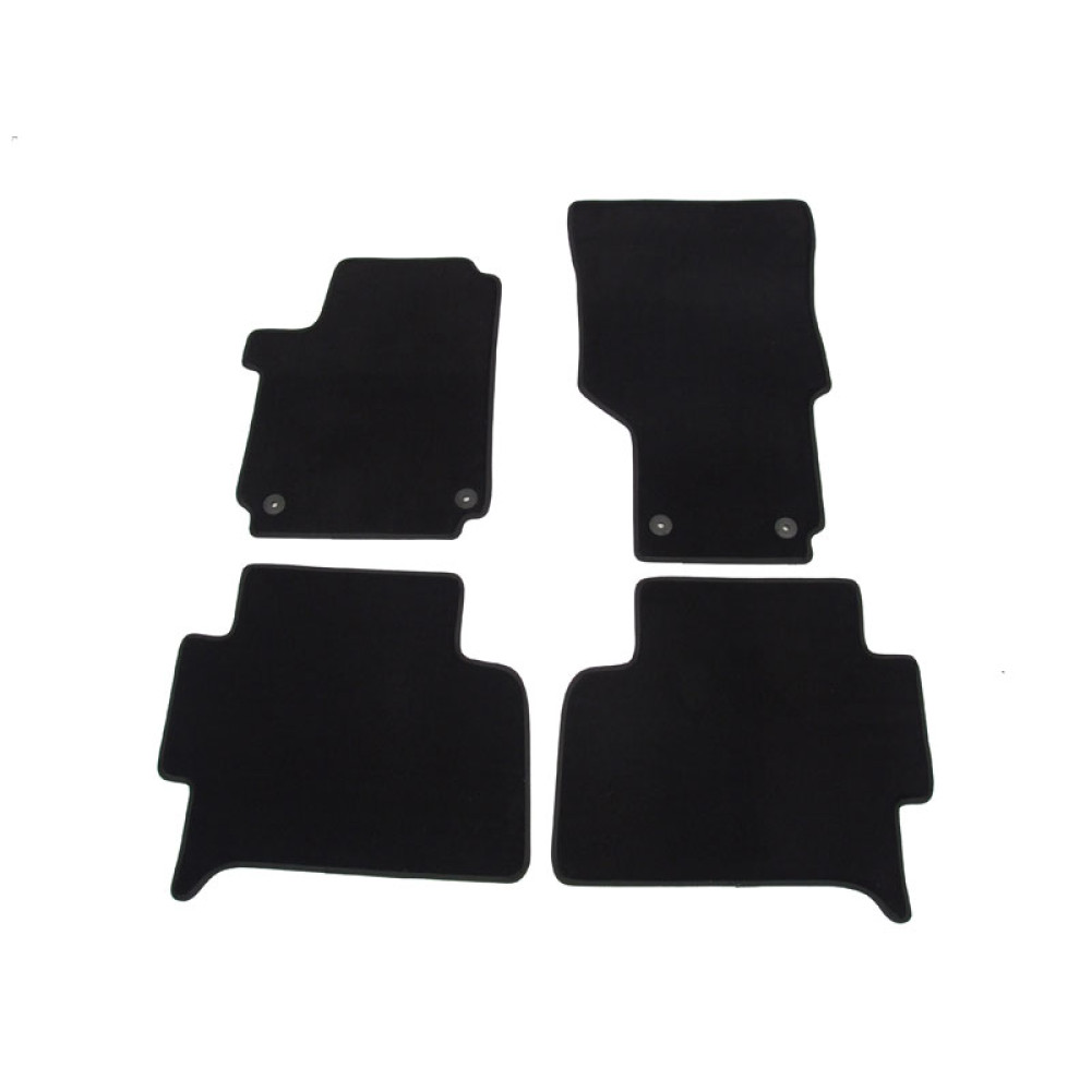 Car textile mats black VOLKSWAGEN AMAROK (2016-...) LUXUS