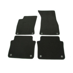 Alfombrillas textiles negras para coche AUDI A8 (2002-2009) LUXE