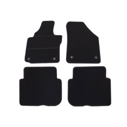 Car textile mats black VW TOURAN (5s.)(2010-2015) ELEGANT