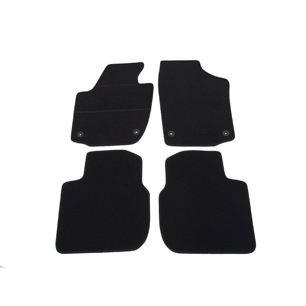 Car textile mats black SKODA RAPID (2013-...) ECONOMIC