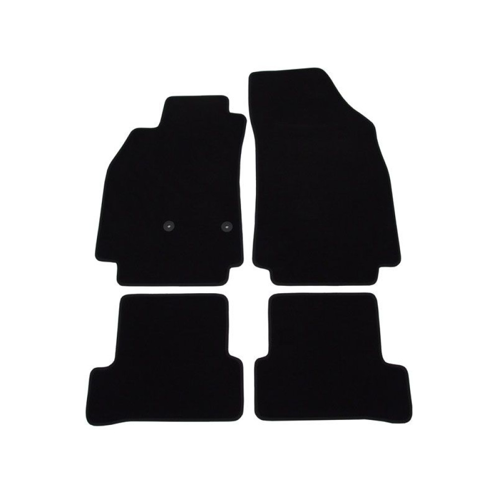 Car textile mats black RENAULT MEGANE III (2008-2015) LUXE