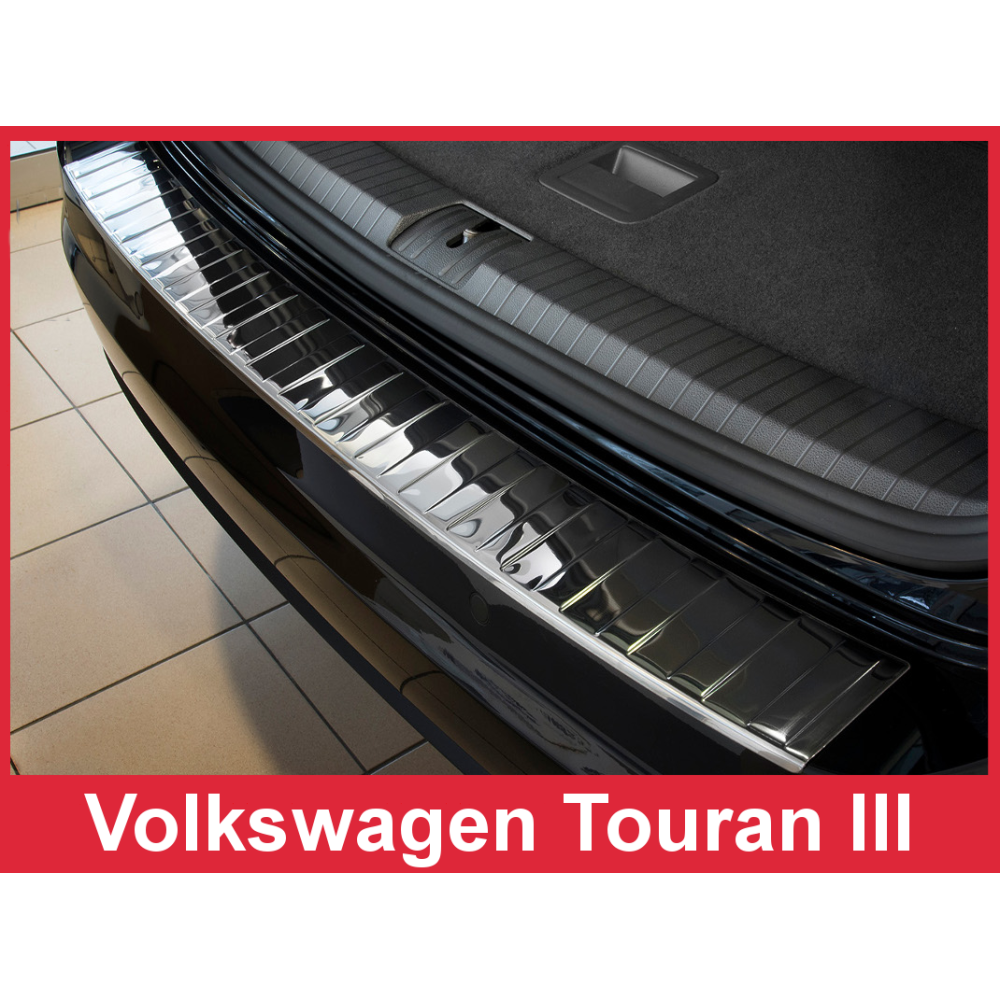 Chrome rear bumper pad VOLKSWAGEN TOURAN III (2015-...) 2/35455