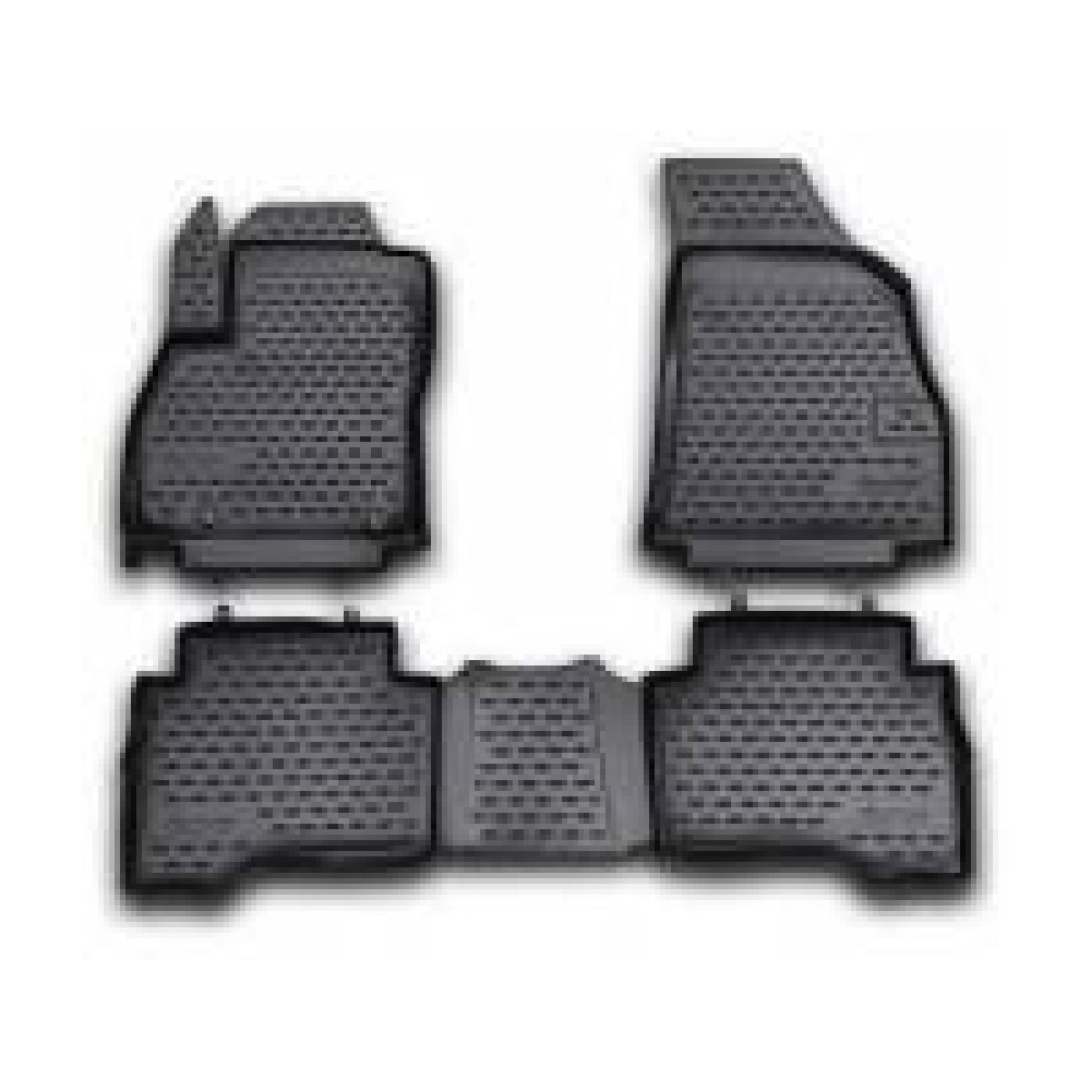 Car rubber floor mats black NOVLINE FIAT FIORINO (2008-...)