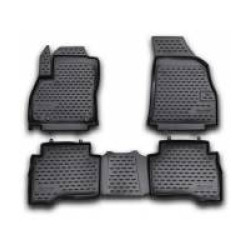Car rubber floor mats black NOVLINE FIAT FIORINO (2008-...)