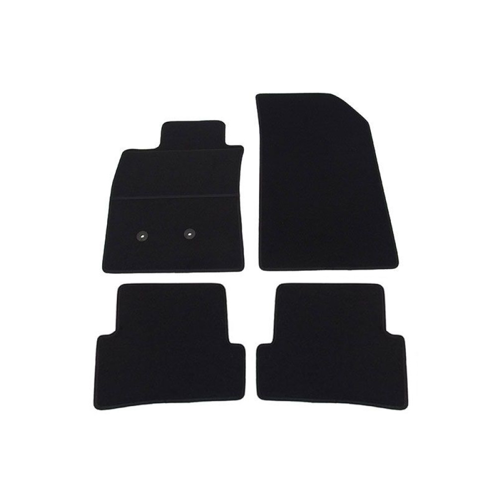 Car textile mats black RENAULT CLIO III (2005-2012) ELEGANT