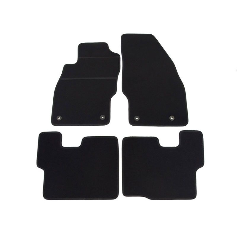 Car textile mats black OPEL CORSA E (2015-...) ELEGANT