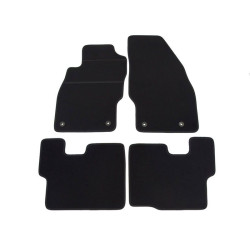 Alfombrillas textiles negras para coche OPEL CORSA E (2015-...) ELEGANT