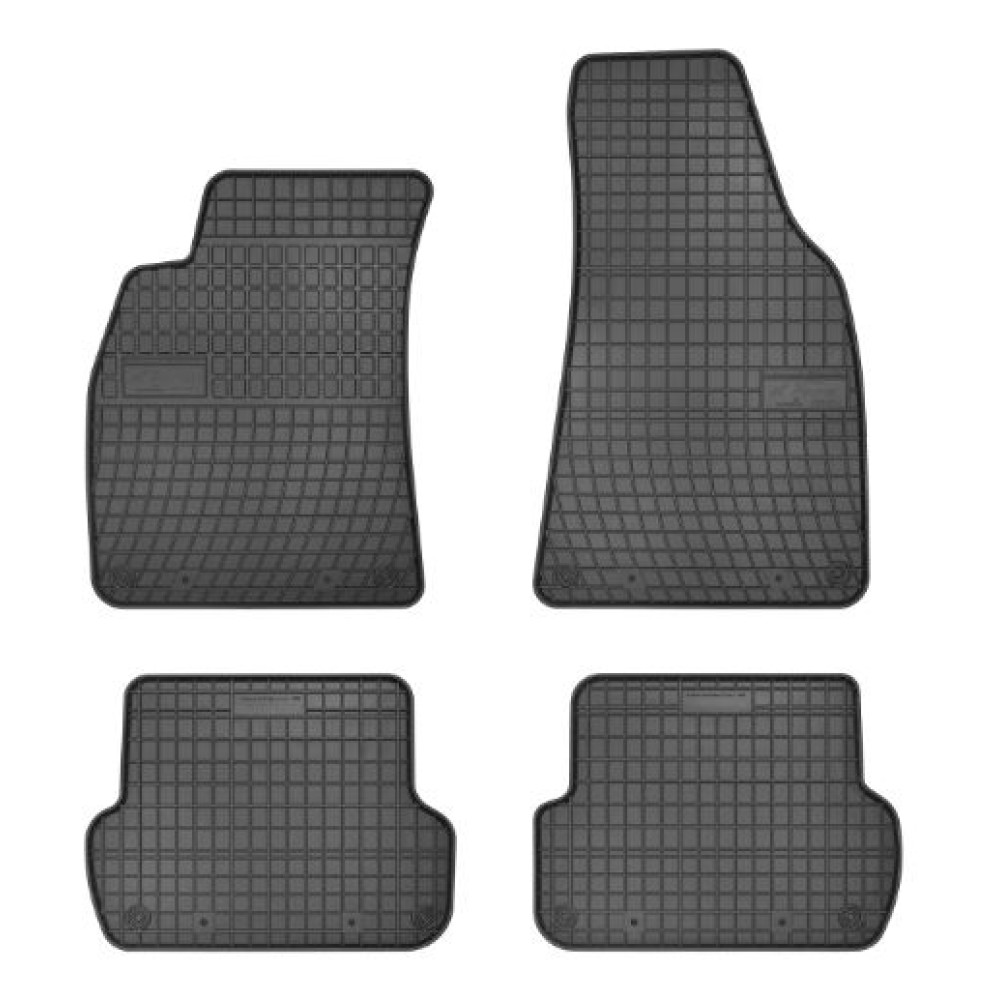 Alfombrillas de goma negras para coche AUDI A4 (2001-2008) NEGRO