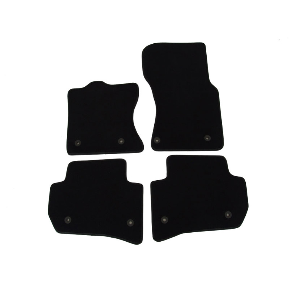 Car textile mats black JAGUAR F-PACE (2016-...) LUXUS