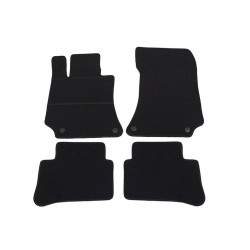 Alfombrillas textiles negras para coche MB Clase E W212 (2009-2016) ELEGANT