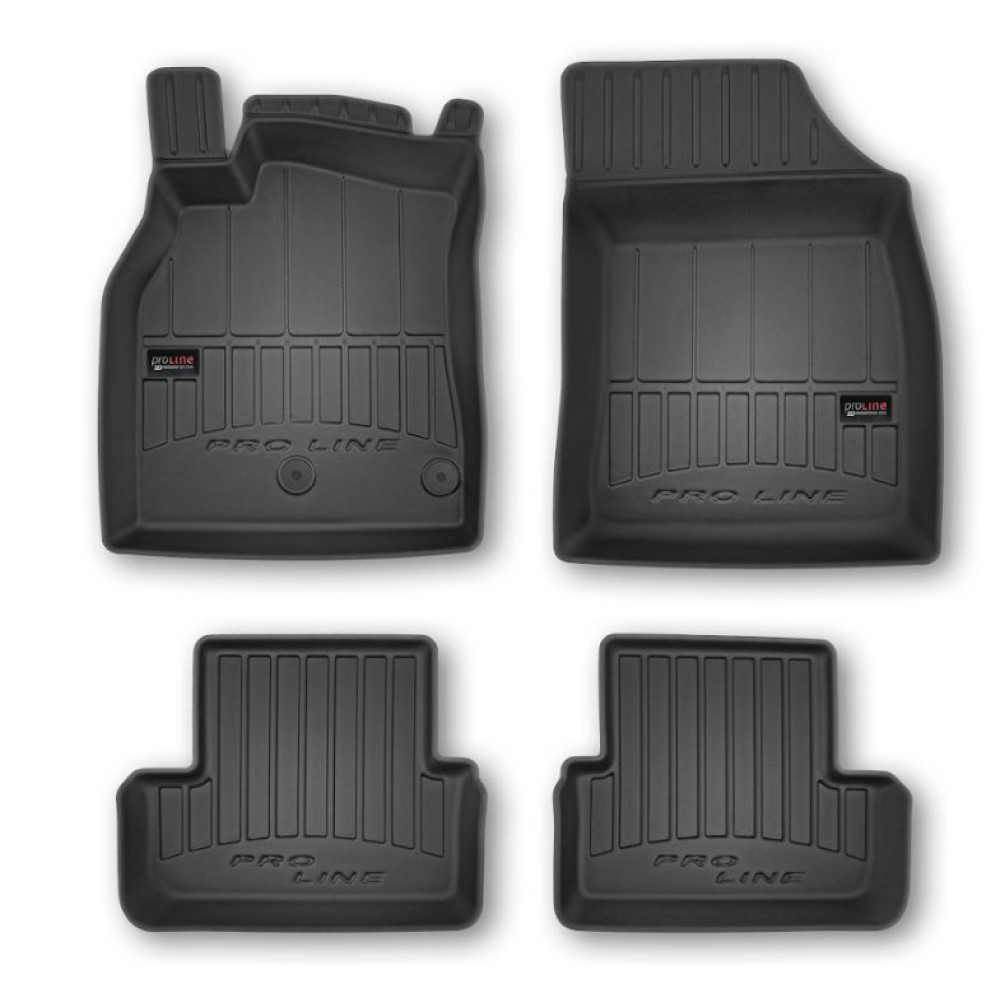 Car rubber floor mats black RENAULT MEGANE III (2008-2015) 3D FROGUM
