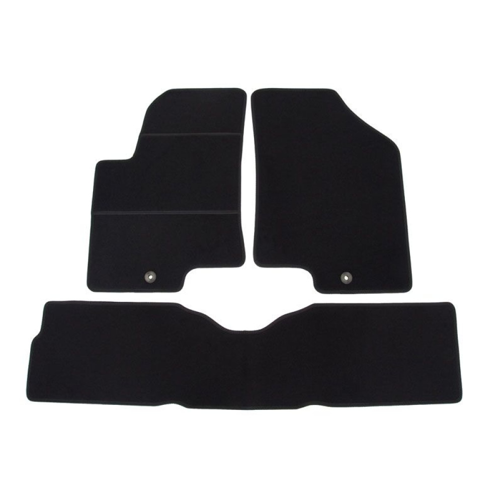 Car textile mats black KIA SOUL (2009-2014) ELEGANT