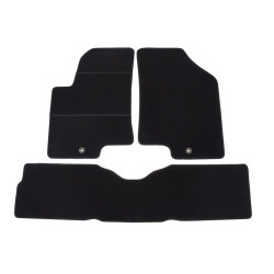 Alfombrillas textiles negras para coche KIA SOUL (2009-2014) ELEGANT