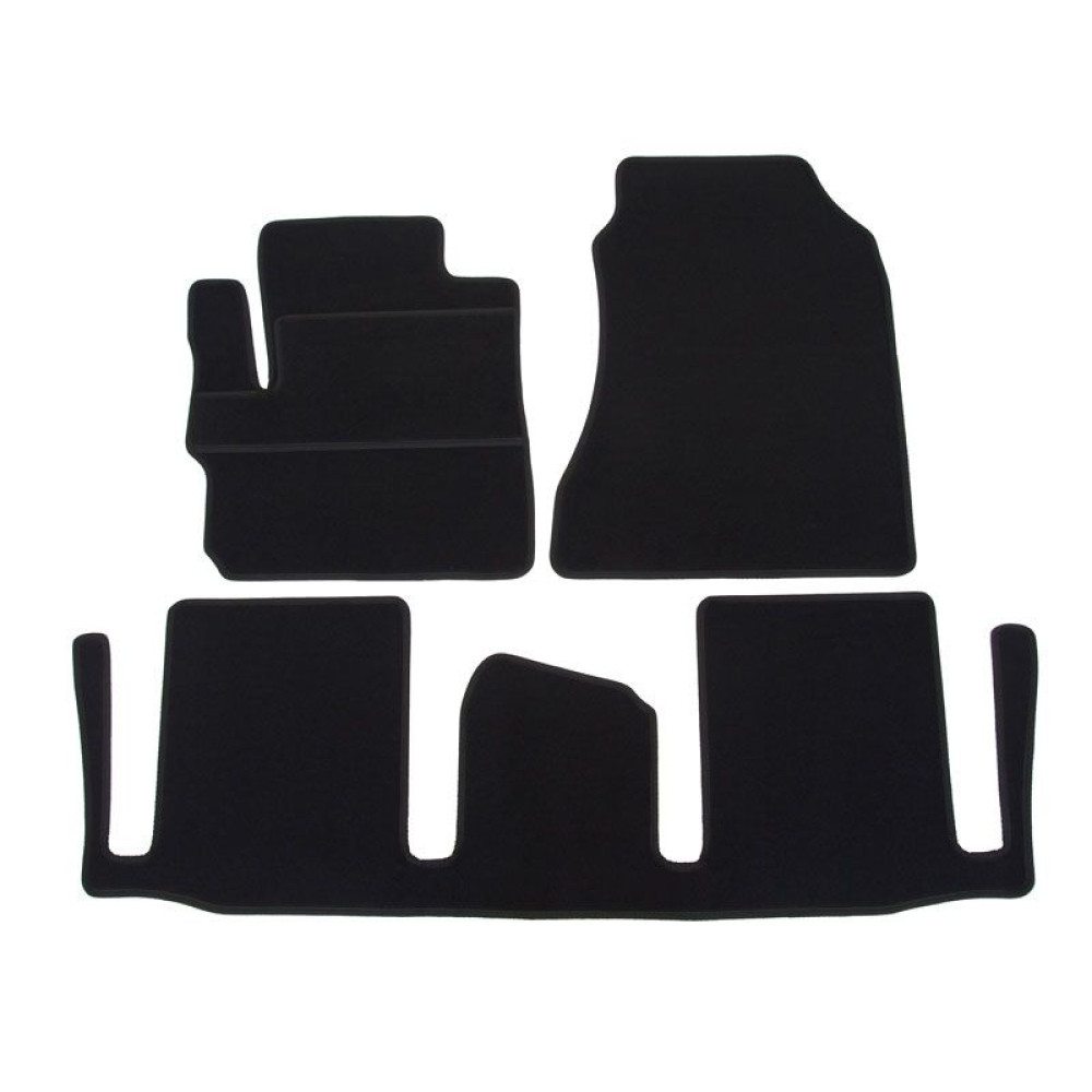 Car textile mats black TOYOTA IQ (2009-...) ECONOMIC