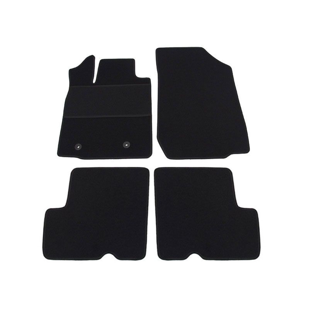 Car textile mats black DACIA DUSTER (2010-2013) ECONOMIC