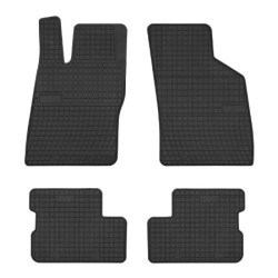 Car rubber floor mats black OPEL ASTRA F (1991-1998) NEGRO