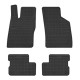 Car rubber floor mats black OPEL ASTRA F (1991-1998) NEGRO