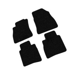 Car textile mats black NISSAN PULSAR (2014-...) LUXE