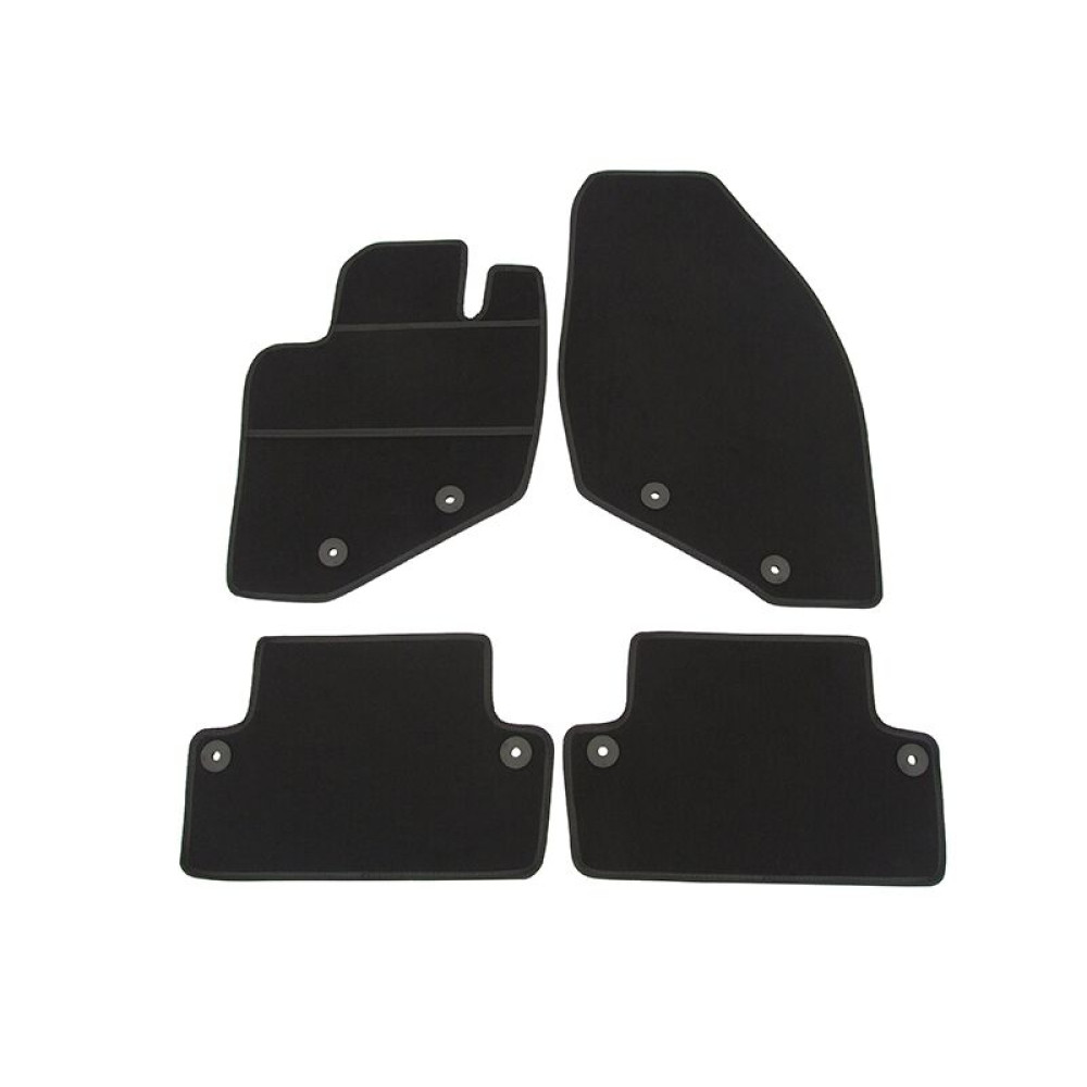 Car textile mats black VOLVO V70 (2000-2007) ELEGANT