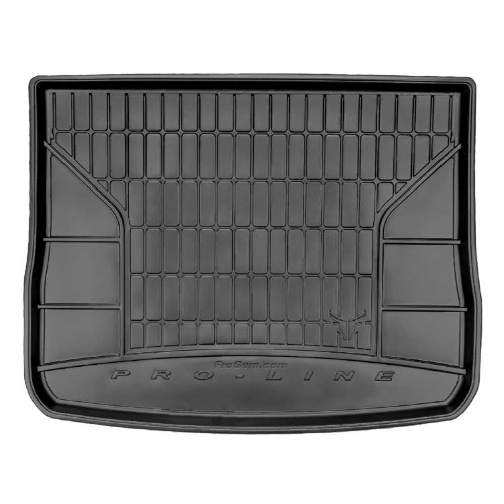 Car rubber trunk mat VOLKSWAGEN TIGUAN I full size spare tire (2007-2016) FROGUM