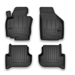 Car rubber floor mats black SKODA YETI (2009-2017) 3D FROGUM