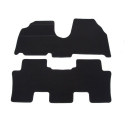 Alfombrillas textiles negras para coche PEUGEOT 807 (5s.) (2002-2010) ECONÓMICAS