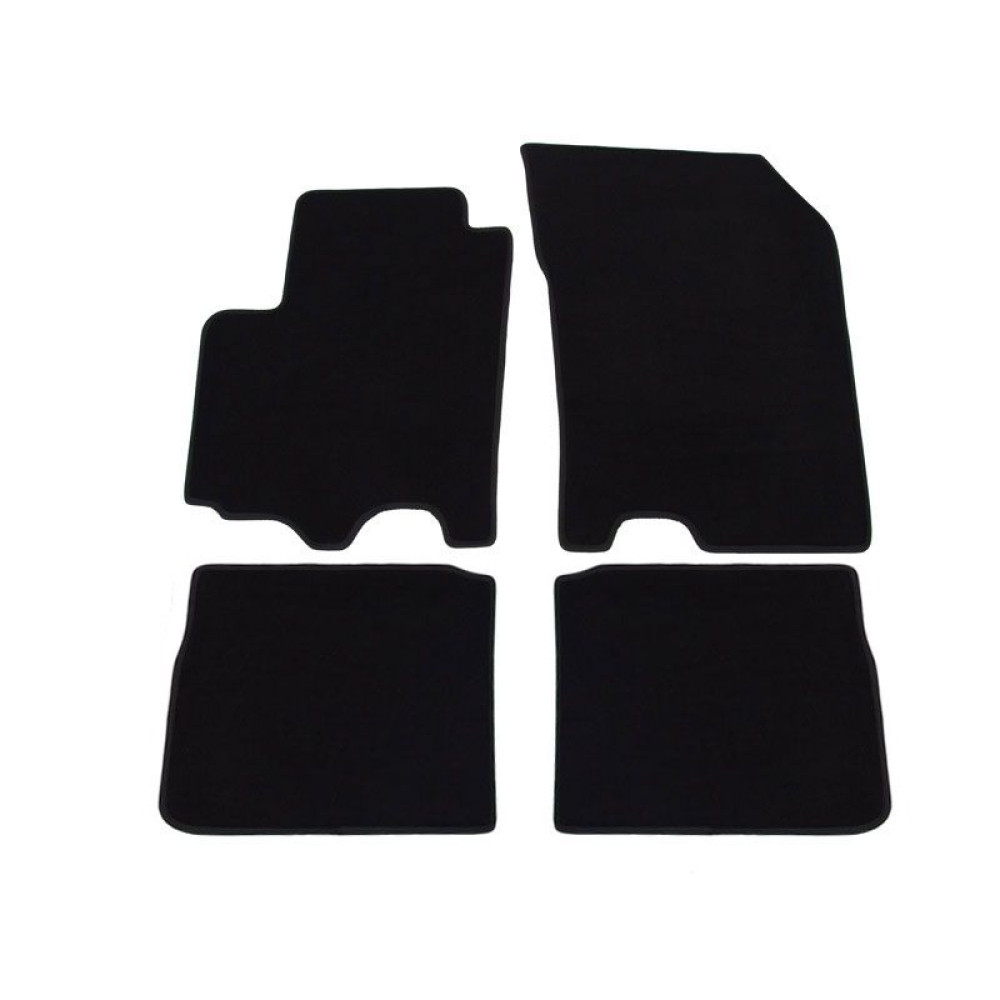 Car textile mats black SUZUKI SX-4  (2013-...) LUXUS