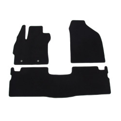 Car textile mats black TOYOTA VERSO (2009-...) LUXE