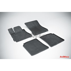 Car rubber floor mats black SEINTEX *STK* MB S-class W221 Long (2005-2013)