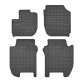 Car rubber floor mats black HONDA JAZZ (2015-...) NEGRO