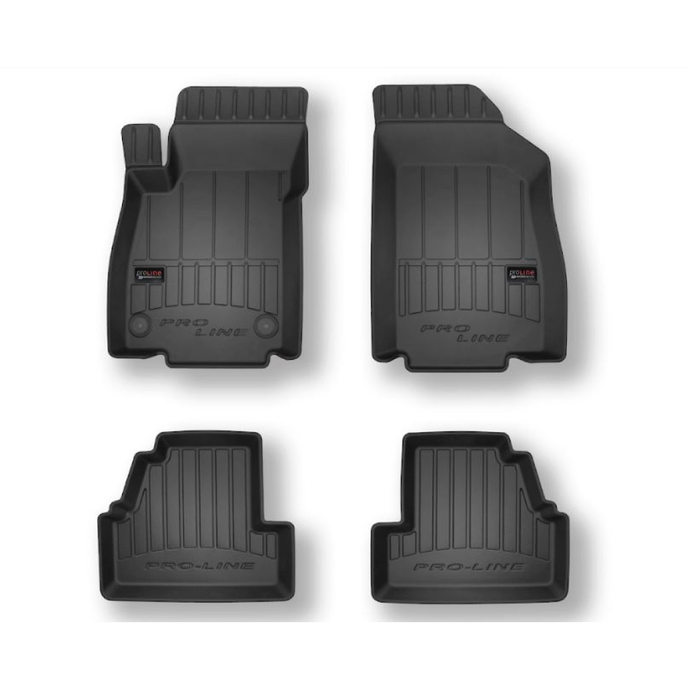 Car rubber floor mats black OPEL MOKKA (2012-...) 3D FROGUM