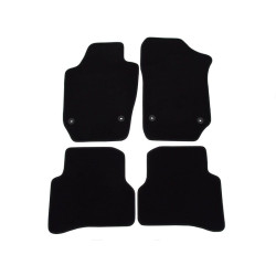 Car textile mats black VW POLO (2009-2017) LUXUS