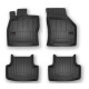 Car rubber floor mats black SEAT LEON (2012-...) 3D FROGUM