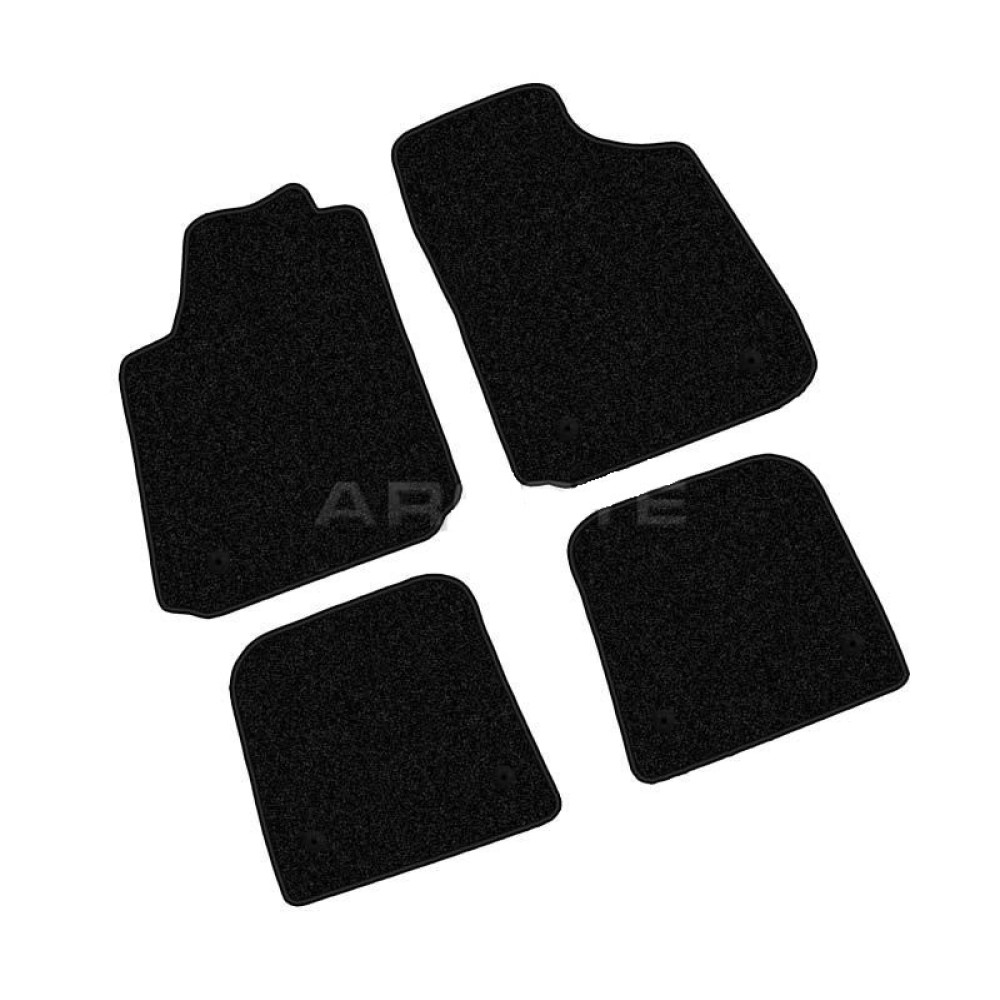 Car textile mats black AUDI A2 (2000-2005) ECONOMIC