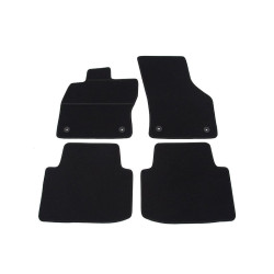Alfombrillas textiles negras para coche VW PASSAT B8 (2015-...) ELEGANT