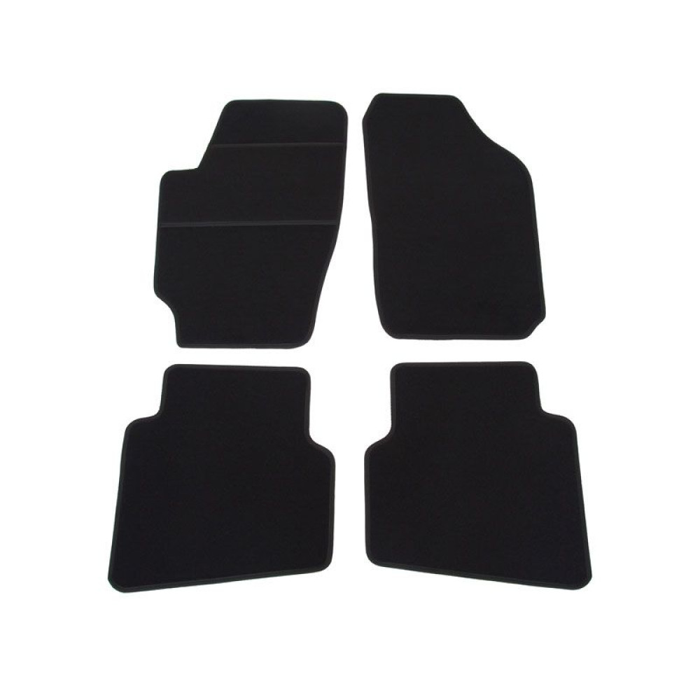 Car textile mats black SKODA ROOMSTER (2006) ELEGANT