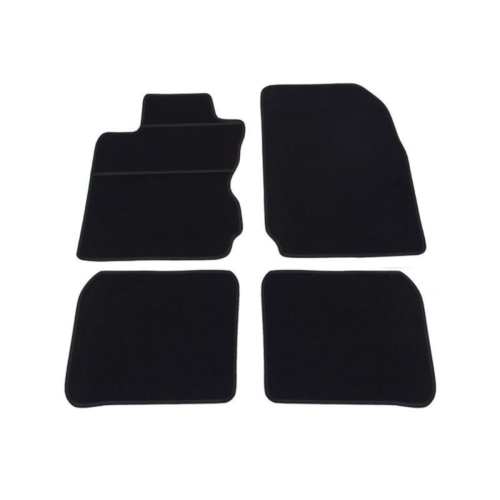 Car textile mats black NISSAN NOTE (2006-2013) ELEGANT