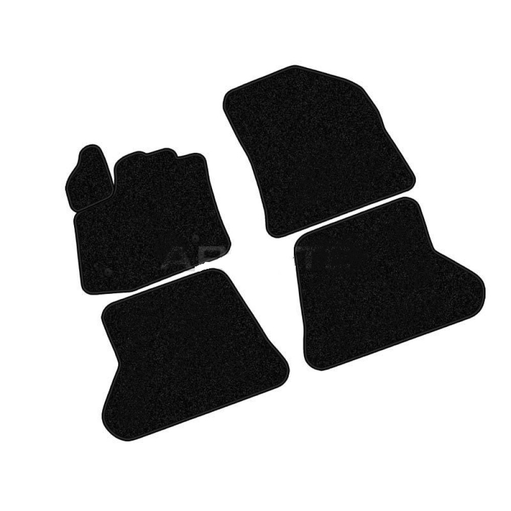 Car textile mats black DACIA DOKKER (5s.) (2012-...) ECONOMIC