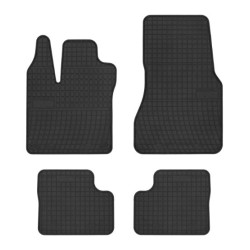 Car rubber floor mats black SMART FORFOUR (2014-...) NEGRO
