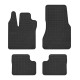 Car rubber floor mats black SMART FORFOUR (2014-...) NEGRO
