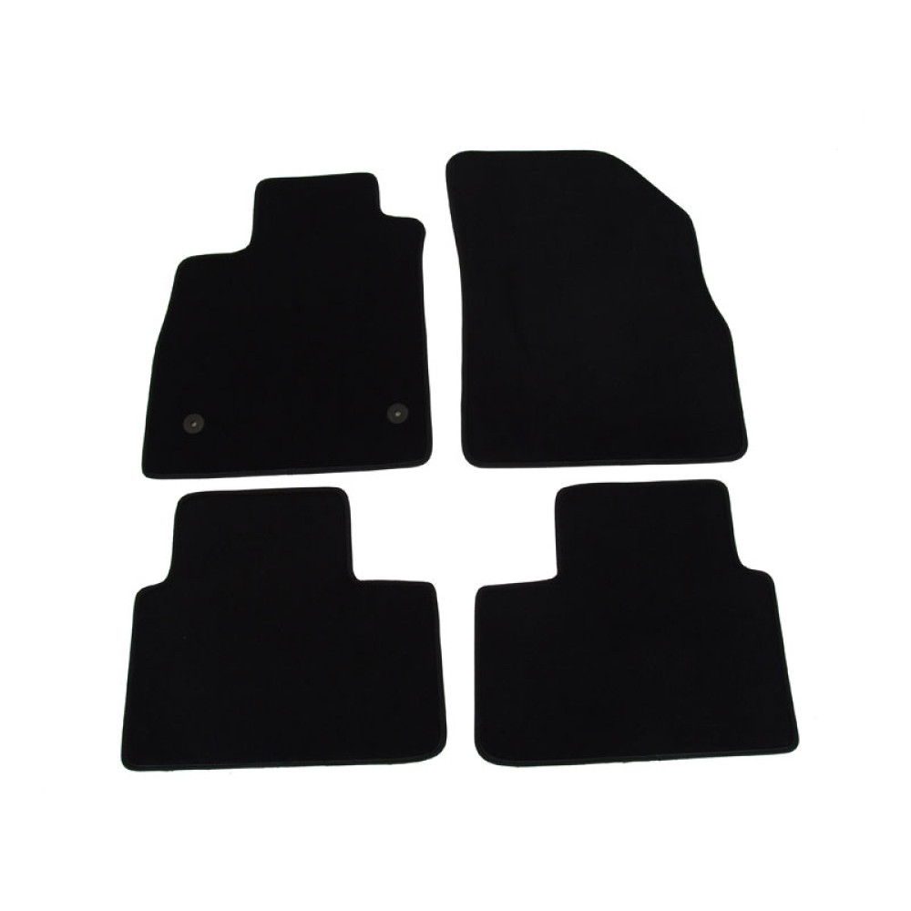 Car textile mats black RENAULT TALISMAN (2015-....) LUXUS