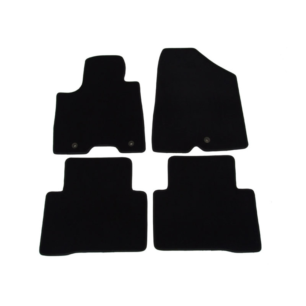 Car textile mats black KIA SPORTAGE (2016-...) LUXUS