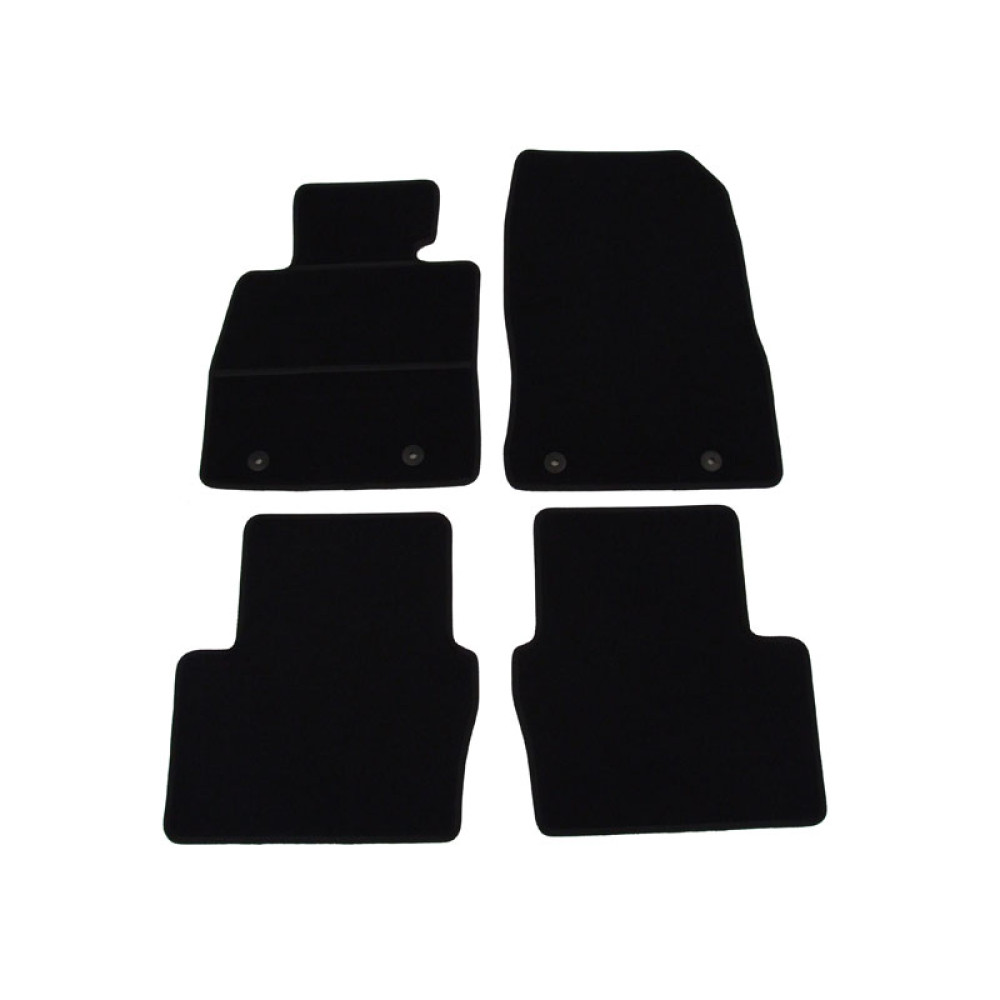 Car textile mats black MAZDA 2 (2015-...) ELEGANT