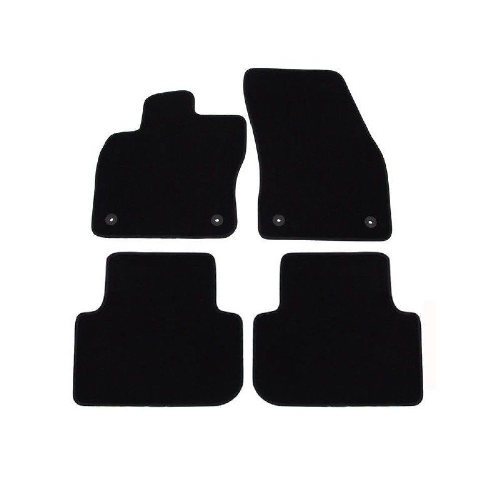 Car textile mats black VOLKSWAGEN TIGUAN II (2016-...) LUXUS