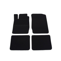 Alfombrillas textiles negras para coche RENAULT CLIO II (1998-2005) ELEGANT
